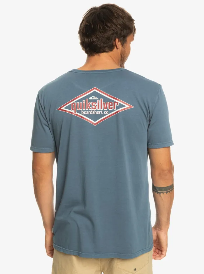 Tees Men Quiksilver Quik Words TShirt Bering Sea Tees Men Quiksilver Quik Words TShirt Bering Sea