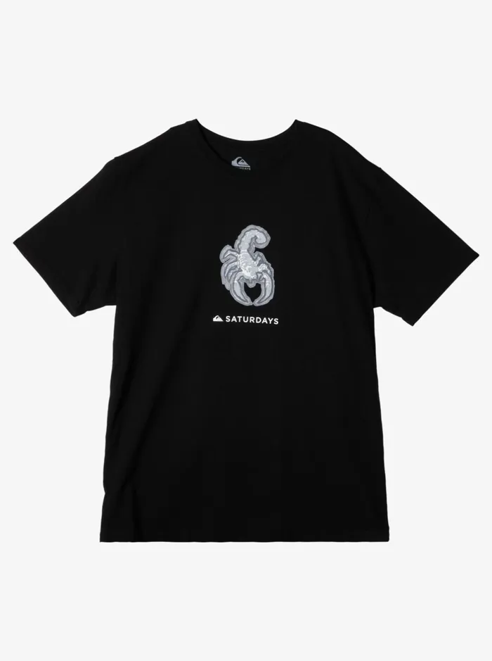 Tees Men Quiksilver Quiksilver X Saturdays Nyc Graphic TShirt Black