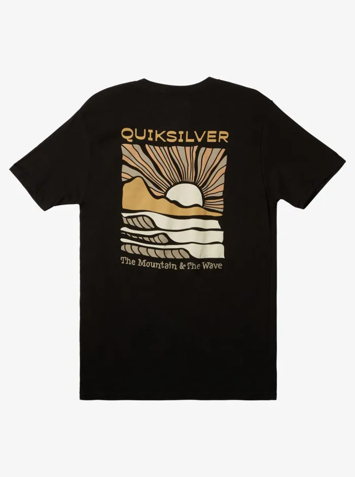 Tees Men Quiksilver Sea Brigade TShirt Black Tees Men Quiksilver Sea Brigade TShirt Black