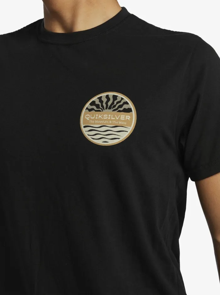 Tees Men Quiksilver Sea Brigade TShirt Black Tees Men Quiksilver Sea Brigade TShirt Black