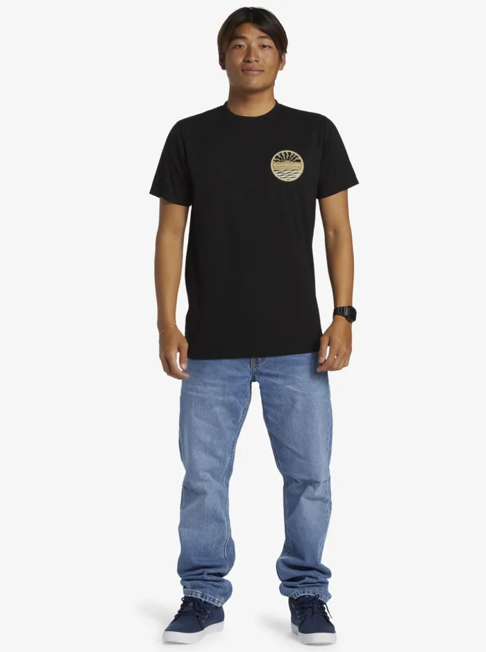 Tees Men Quiksilver Sea Brigade TShirt Black Tees Men Quiksilver Sea Brigade TShirt Black