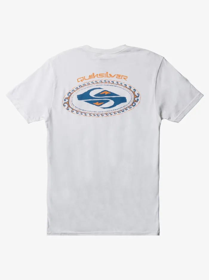 Tees Men Quiksilver Second Skin TShirt White Tees Men Quiksilver Second Skin TShirt White