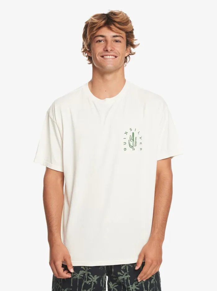 Tees Men Quiksilver Silver Lining TShirt Birch Tees Men Quiksilver Silver Lining TShirt Birch