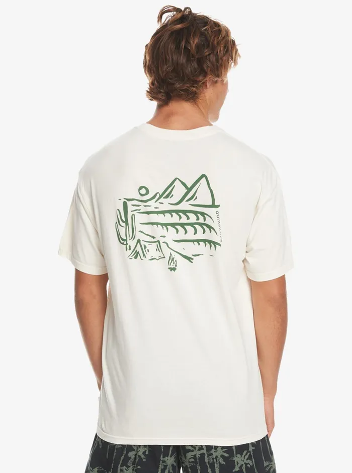 Tees Men Quiksilver Silver Lining TShirt Birch Tees Men Quiksilver Silver Lining TShirt Birch