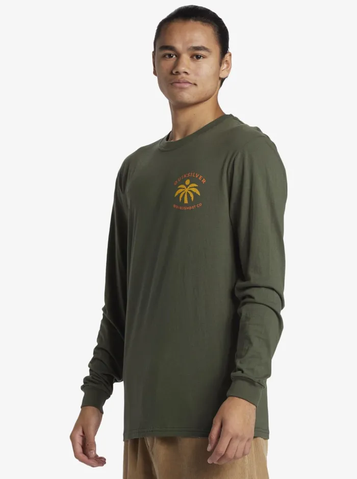 Tees Men Quiksilver Solo Arbol Long Sleeve TShirt Climbing Ivy Tees Men Quiksilver Solo Arbol Long Sleeve TShirt Climbing Ivy