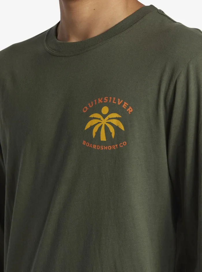 Tees Men Quiksilver Solo Arbol Long Sleeve TShirt Climbing Ivy Tees Men Quiksilver Solo Arbol Long Sleeve TShirt Climbing Ivy