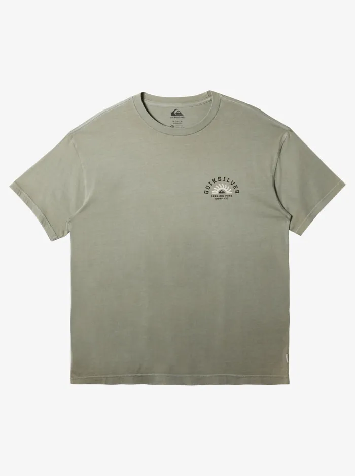 Tees Men Quiksilver State Of Mind TShirt Iceberg Green