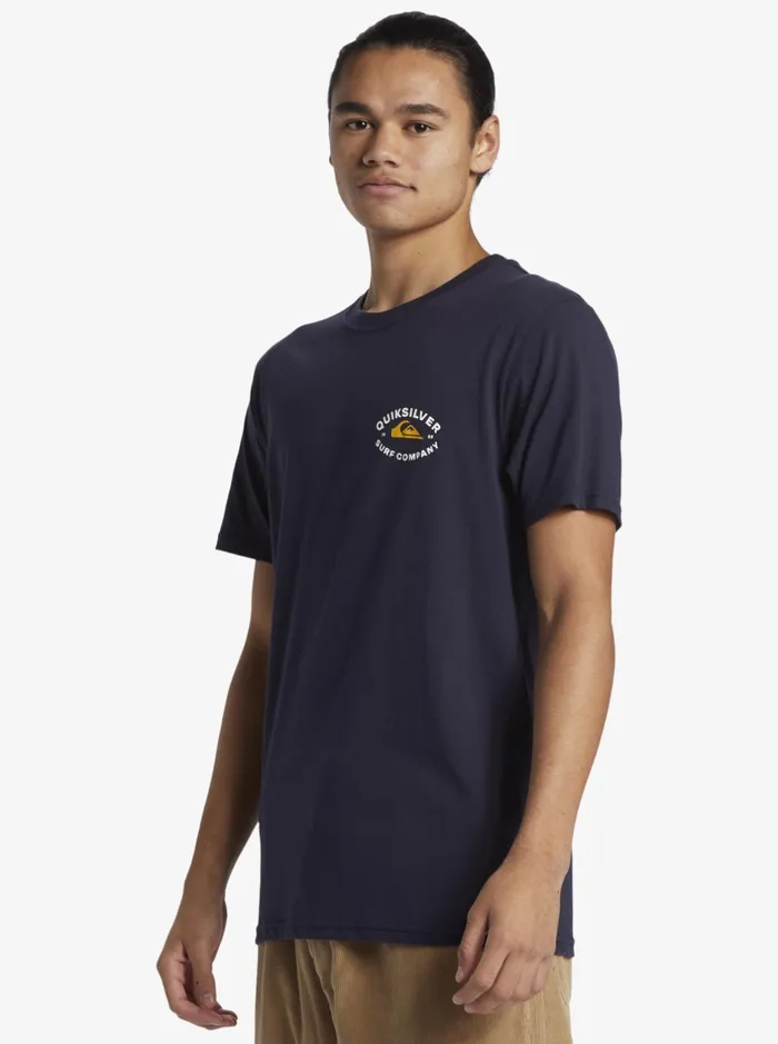 Tees Men Quiksilver Stay In Bounds TShirt Navy Blazer Tees Men Quiksilver Stay In Bounds TShirt Navy Blazer