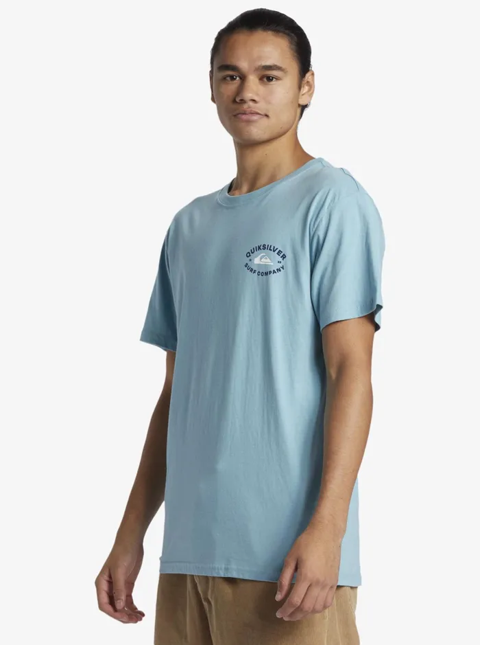 Tees Men Quiksilver Stay In Bounds TShirt Reef Waters Tees Men Quiksilver Stay In Bounds TShirt Reef Waters