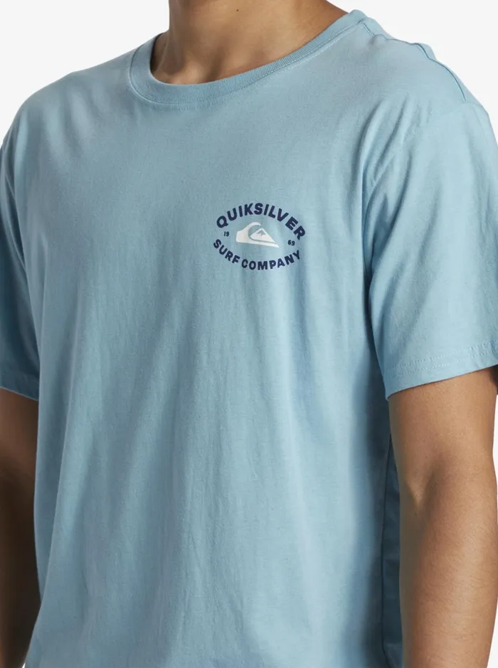 Tees Men Quiksilver Stay In Bounds TShirt Reef Waters Tees Men Quiksilver Stay In Bounds TShirt Reef Waters