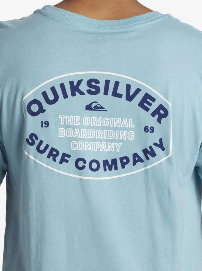 Tees Men Quiksilver Stay In Bounds TShirt Reef Waters Tees Men Quiksilver Stay In Bounds TShirt Reef Waters