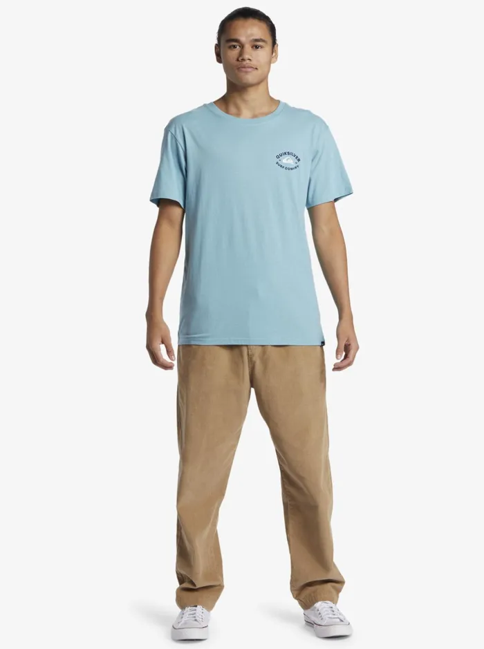 Tees Men Quiksilver Stay In Bounds TShirt Reef Waters Tees Men Quiksilver Stay In Bounds TShirt Reef Waters