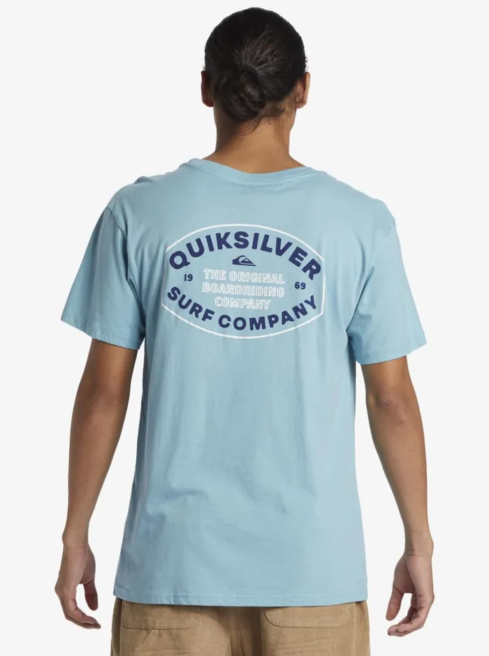 Tees Men Quiksilver Stay In Bounds TShirt Reef Waters Tees Men Quiksilver Stay In Bounds TShirt Reef Waters