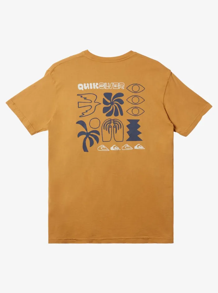Tees Men Quiksilver Summer Hope TShirt Mustard Tees Men Quiksilver Summer Hope TShirt Mustard