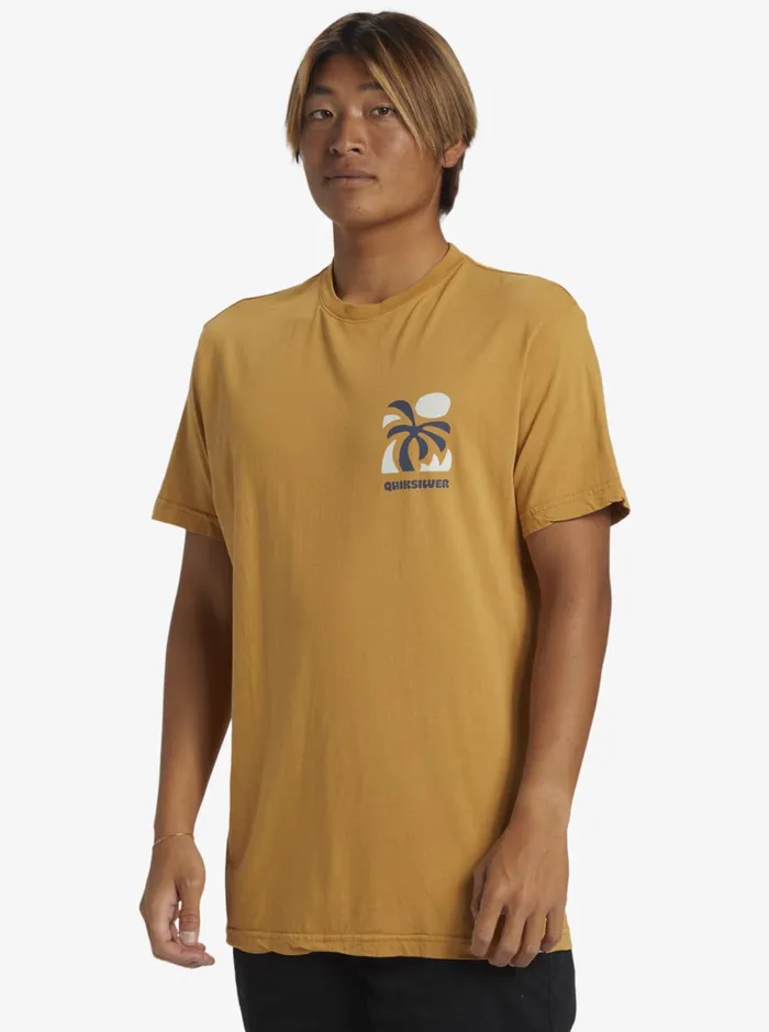 Tees Men Quiksilver Summer Hope TShirt Mustard Tees Men Quiksilver Summer Hope TShirt Mustard