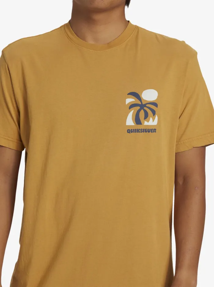 Tees Men Quiksilver Summer Hope TShirt Mustard Tees Men Quiksilver Summer Hope TShirt Mustard