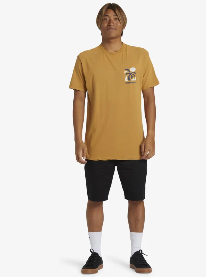 Tees Men Quiksilver Summer Hope TShirt Mustard Tees Men Quiksilver Summer Hope TShirt Mustard