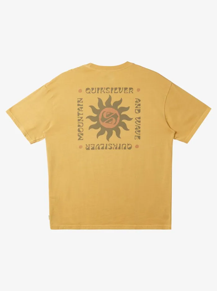 Tees Men Quiksilver Sunset Rituals TShirt Yolk Yellow Tees Men Quiksilver Sunset Rituals TShirt Yolk Yellow
