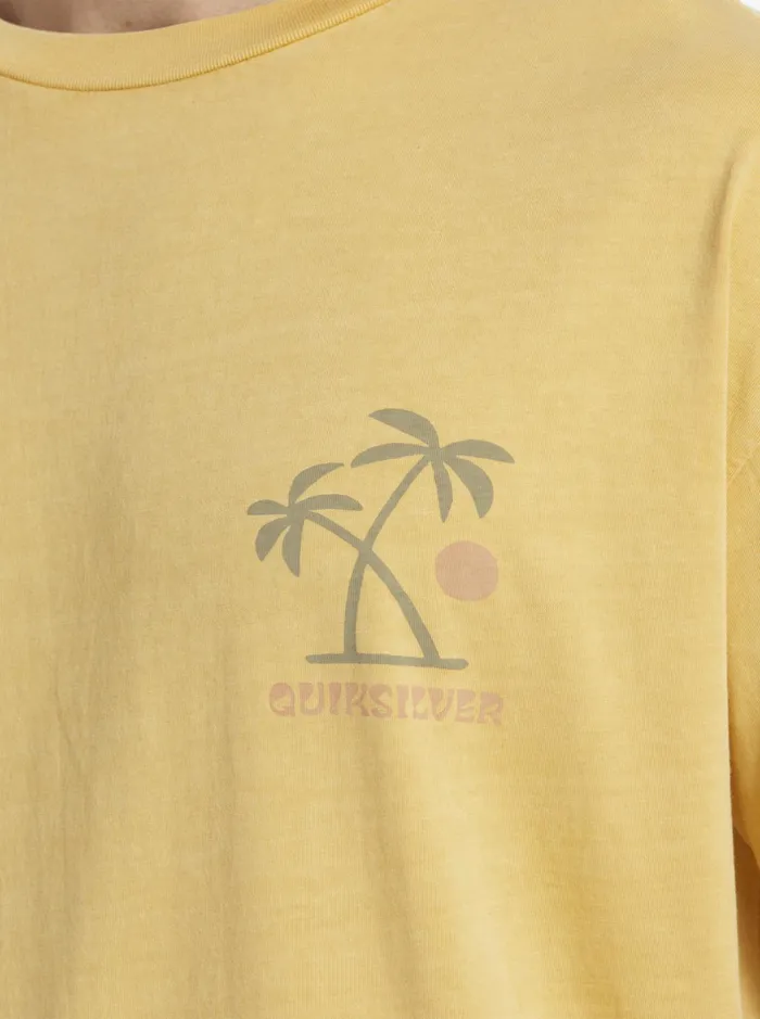 Tees Men Quiksilver Sunset Rituals TShirt Yolk Yellow Tees Men Quiksilver Sunset Rituals TShirt Yolk Yellow