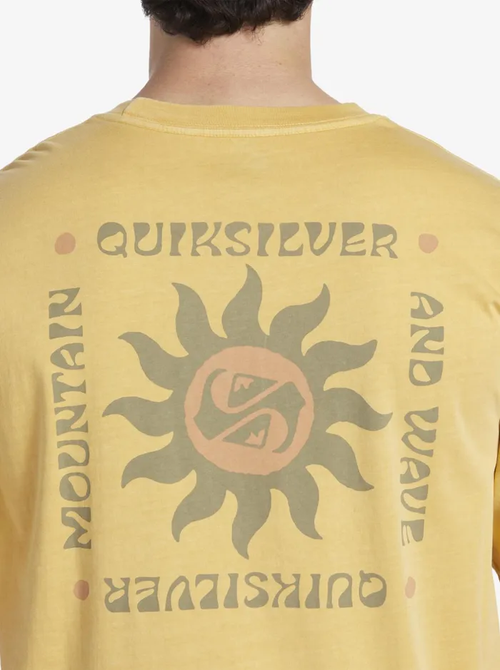Tees Men Quiksilver Sunset Rituals TShirt Yolk Yellow Tees Men Quiksilver Sunset Rituals TShirt Yolk Yellow