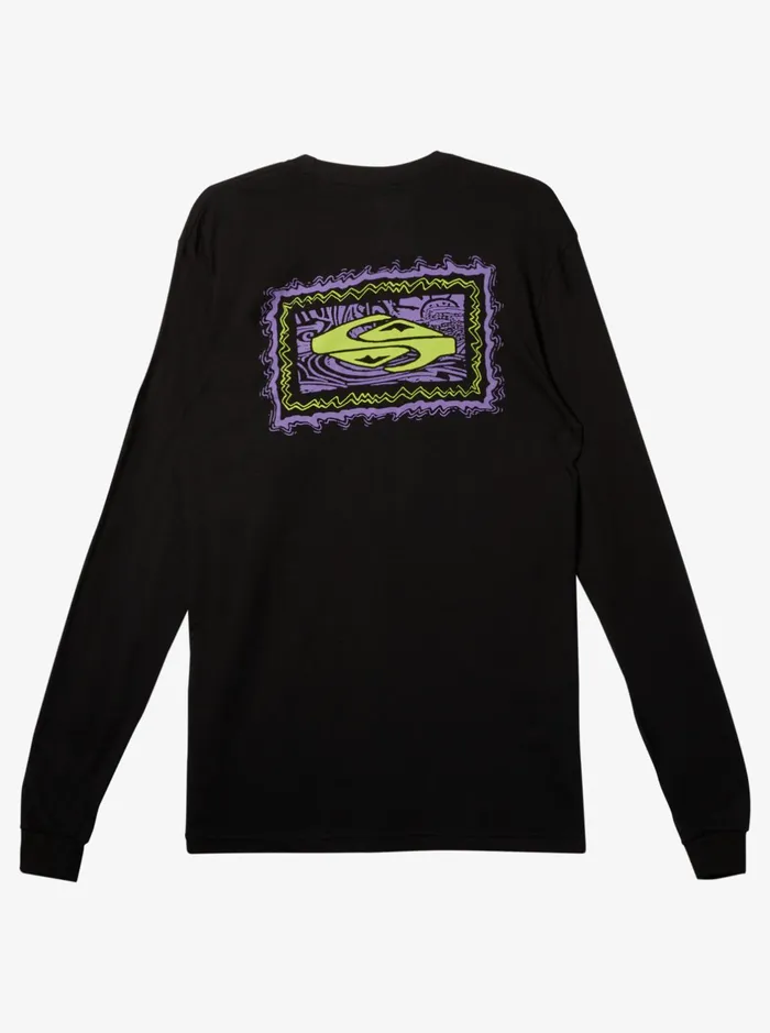 Tees Men Quiksilver Taking Roots Long Sleeve TShirt Black Tees Men Quiksilver Taking Roots Long Sleeve TShirt Black