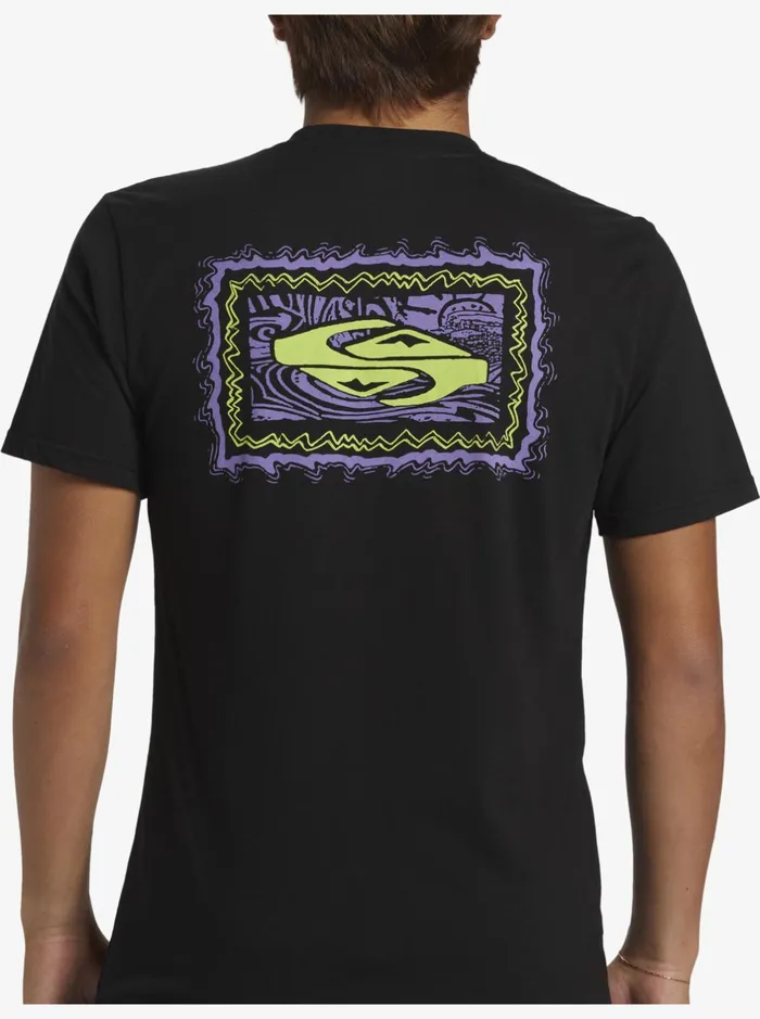 Tees Men Quiksilver Taking Roots TShirt Black Tees Men Quiksilver Taking Roots TShirt Black