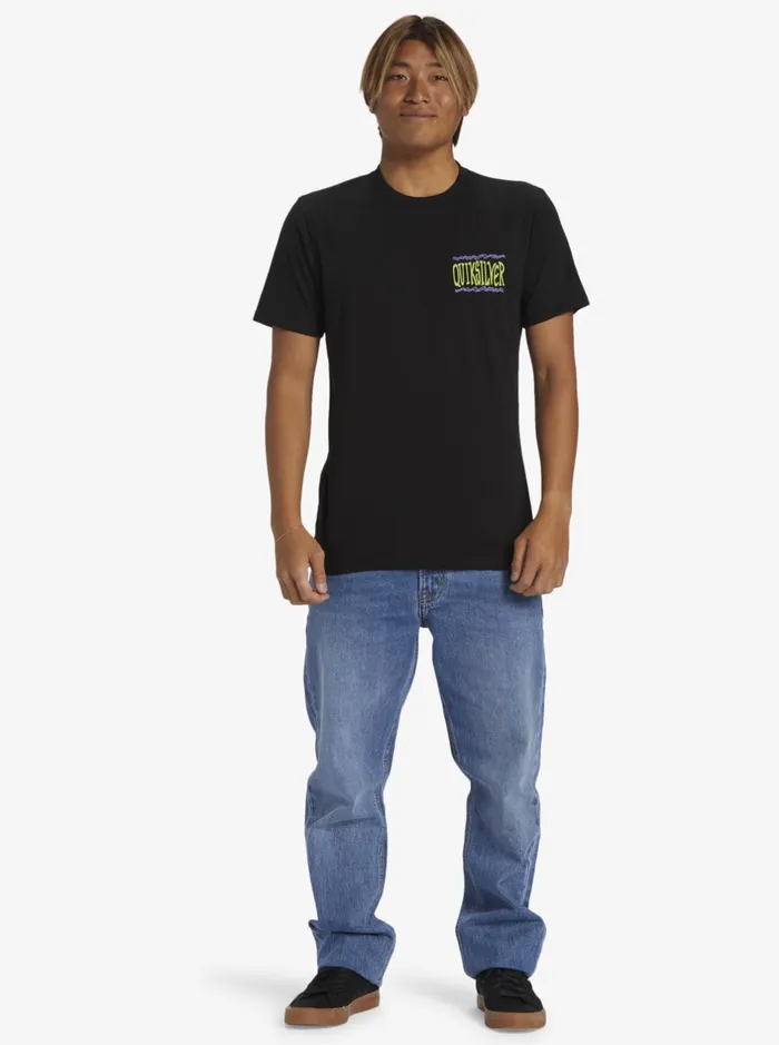 Tees Men Quiksilver Taking Roots TShirt Black Tees Men Quiksilver Taking Roots TShirt Black