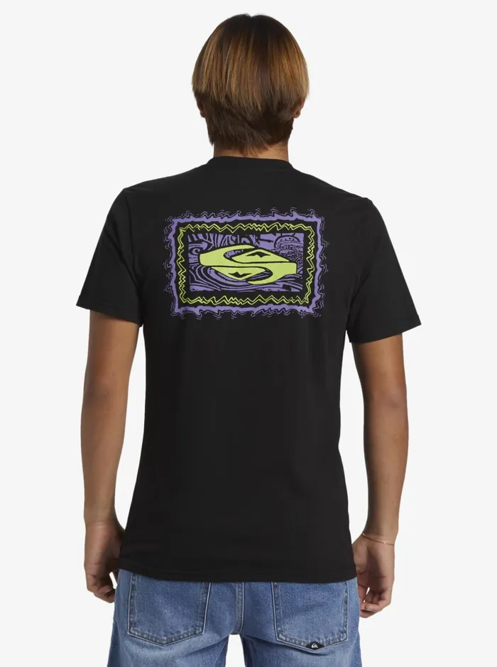 Tees Men Quiksilver Taking Roots TShirt Black Tees Men Quiksilver Taking Roots TShirt Black