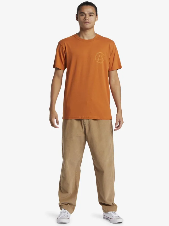 Tees Men Quiksilver Tasty Waves TShirt Mango Tees Men Quiksilver Tasty Waves TShirt Mango