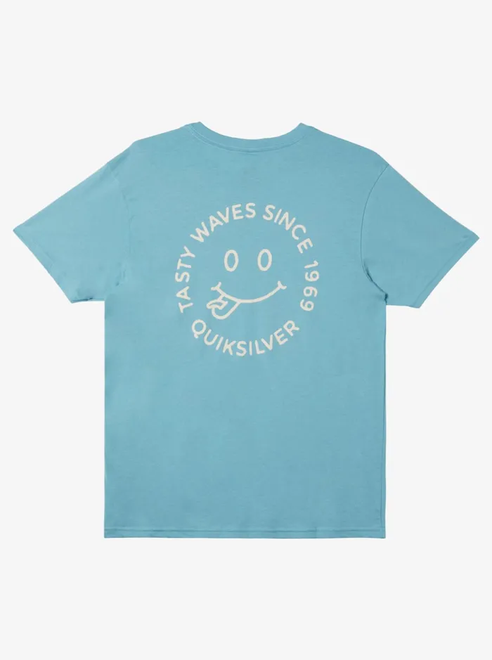 Tees Men Quiksilver Tasty Waves TShirt Reef Waters Tees Men Quiksilver Tasty Waves TShirt Reef Waters