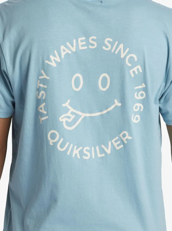 Tees Men Quiksilver Tasty Waves TShirt Reef Waters Tees Men Quiksilver Tasty Waves TShirt Reef Waters