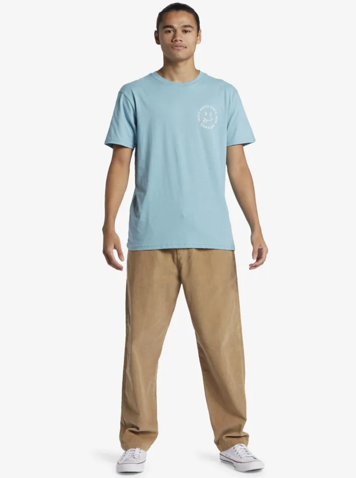Tees Men Quiksilver Tasty Waves TShirt Reef Waters Tees Men Quiksilver Tasty Waves TShirt Reef Waters