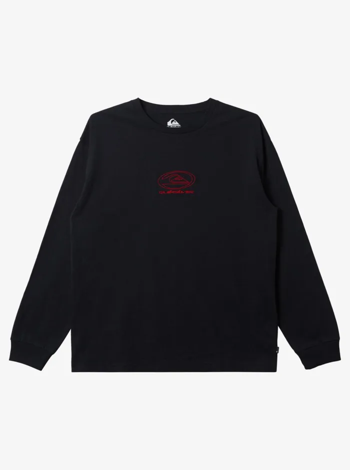 Tees Men Quiksilver Tilt Long Sleeve Stn TShirt Black