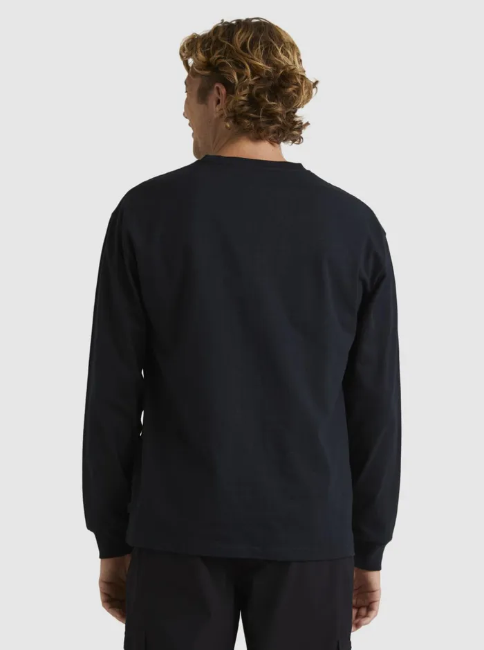 Tees Men Quiksilver Tilt Long Sleeve Stn TShirt Black Tees Men Quiksilver Tilt Long Sleeve Stn TShirt Black