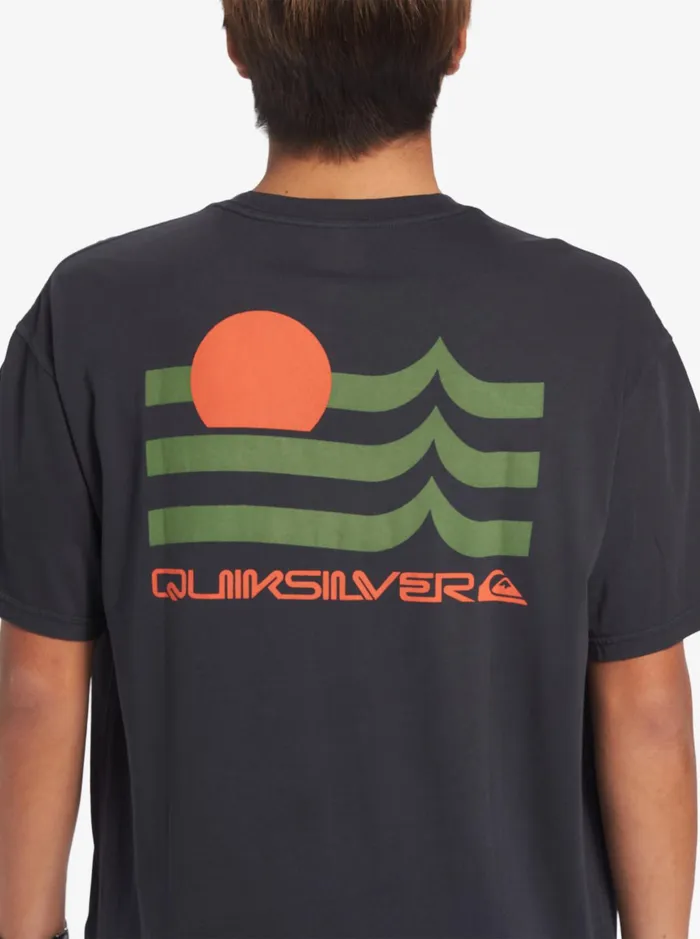 Tees Men Quiksilver Tipping Sunsets Mnd TShirt Tarmac Tees Men Quiksilver Tipping Sunsets Mnd TShirt Tarmac