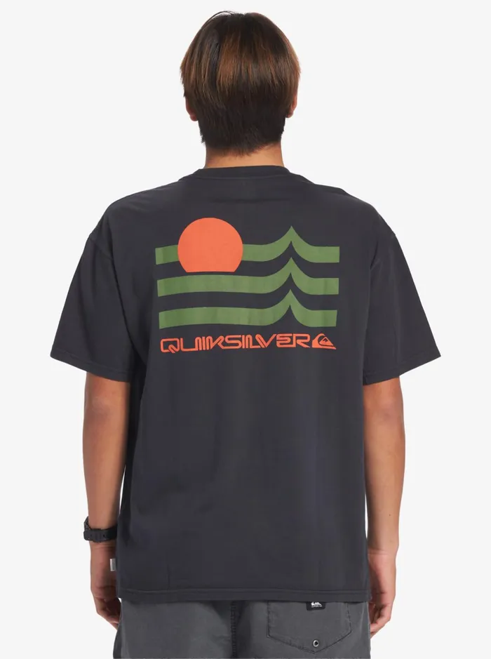 Tees Men Quiksilver Tipping Sunsets Mnd TShirt Tarmac Tees Men Quiksilver Tipping Sunsets Mnd TShirt Tarmac