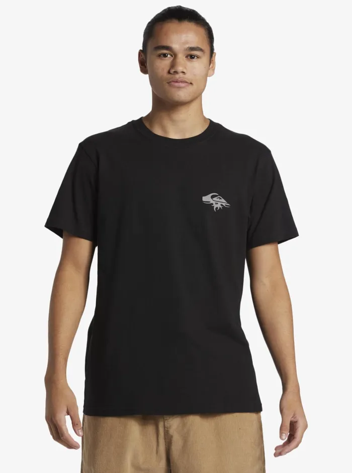 Tees Men Quiksilver Tuned Up TShirt Black Tees Men Quiksilver Tuned Up TShirt Black