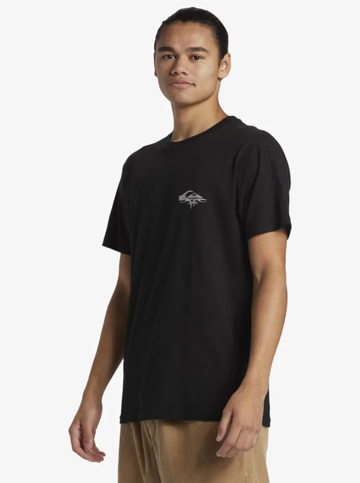 Tees Men Quiksilver Tuned Up TShirt Black Tees Men Quiksilver Tuned Up TShirt Black