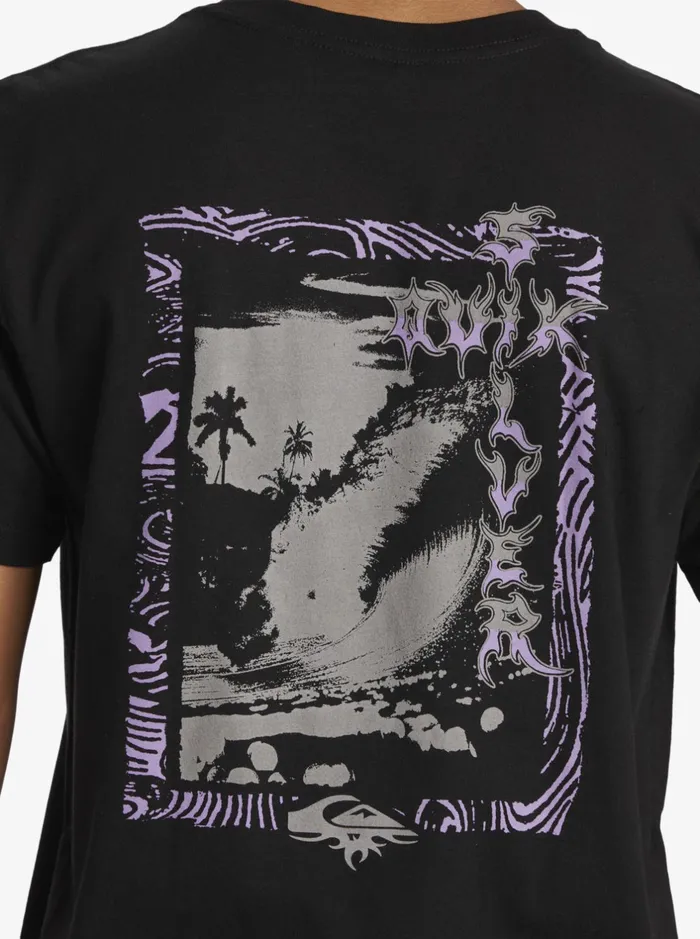 Tees Men Quiksilver Tuned Up TShirt Black Tees Men Quiksilver Tuned Up TShirt Black
