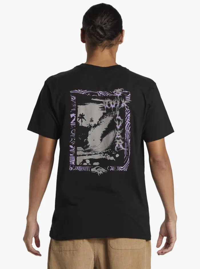 Tees Men Quiksilver Tuned Up TShirt Black Tees Men Quiksilver Tuned Up TShirt Black