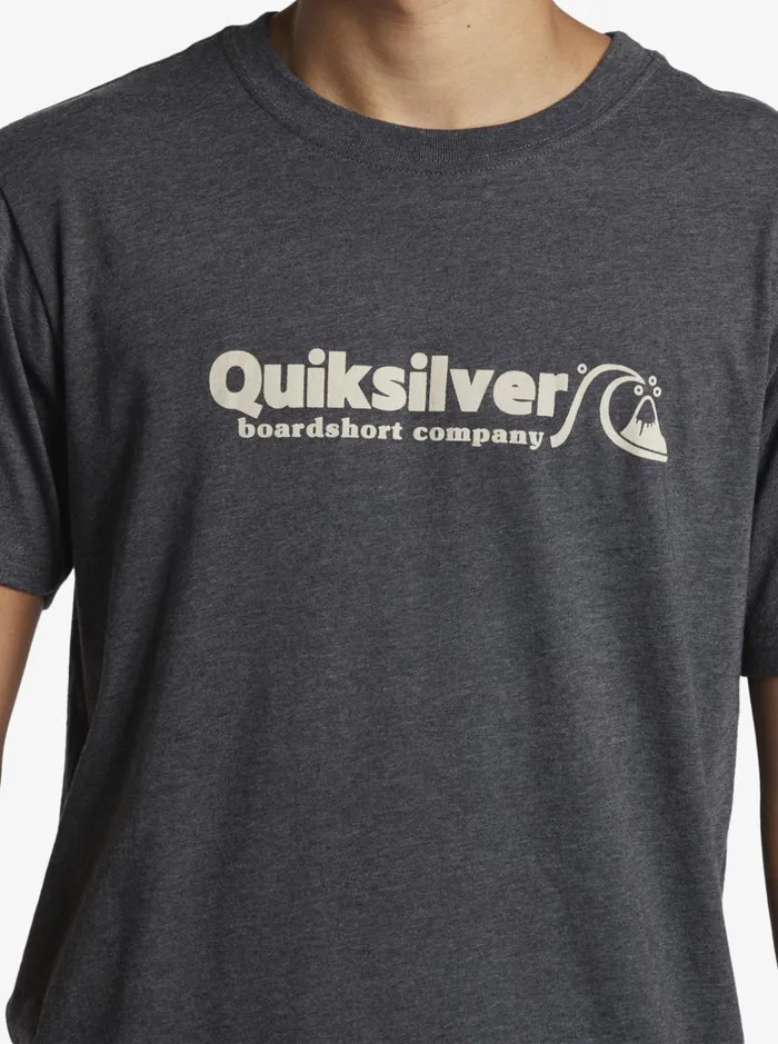 Tees Men Quiksilver Twinnies Mod TShirt Charcoal Heather Tees Men Quiksilver Twinnies Mod TShirt Charcoal Heather
