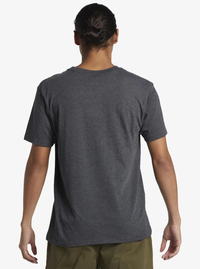 Tees Men Quiksilver Twinnies Mod TShirt Charcoal Heather Tees Men Quiksilver Twinnies Mod TShirt Charcoal Heather