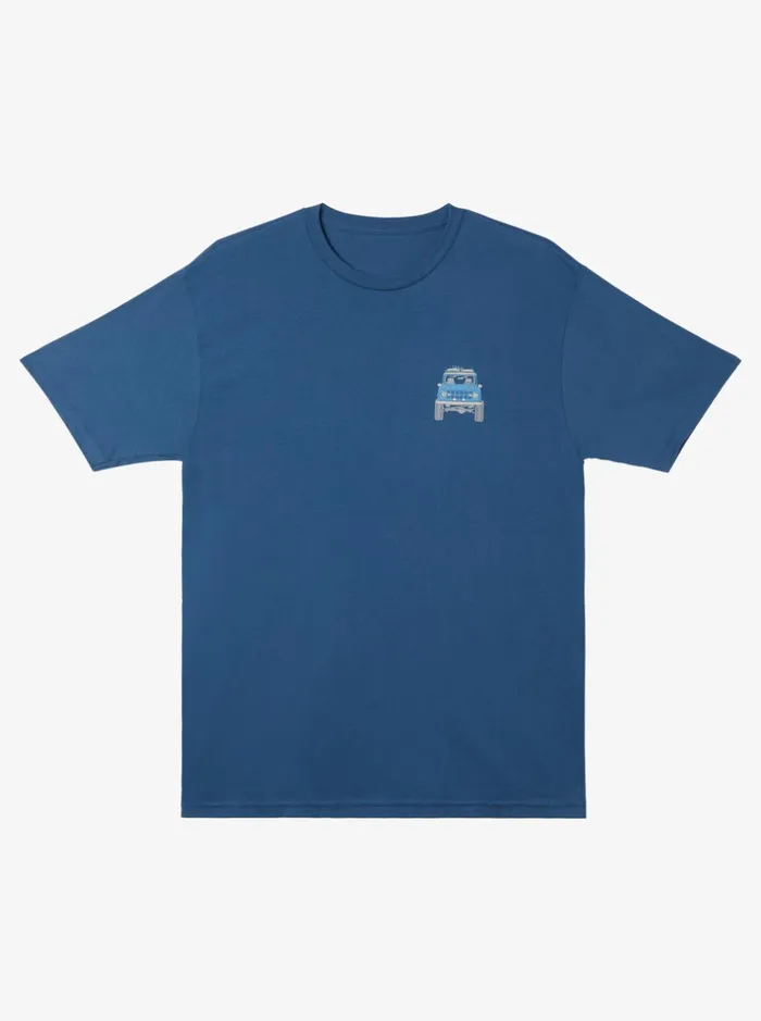 Tees Men Quiksilver Waterman Bruiser QtShirt Ensign Blue