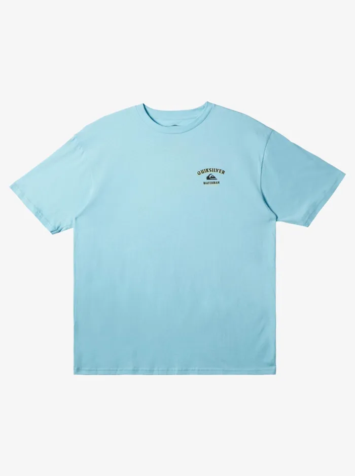 Tees Men Quiksilver Waterman Fish On TShirt Gulf Stream