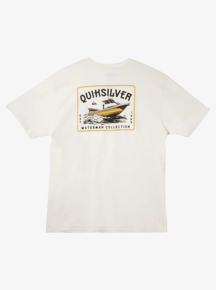 Tees Men Quiksilver Waterman Sea Search QtShirt Snow White