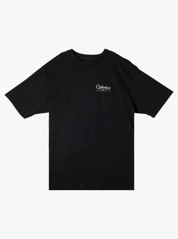 Tees Men Quiksilver Waterman Undertow TShirt Black