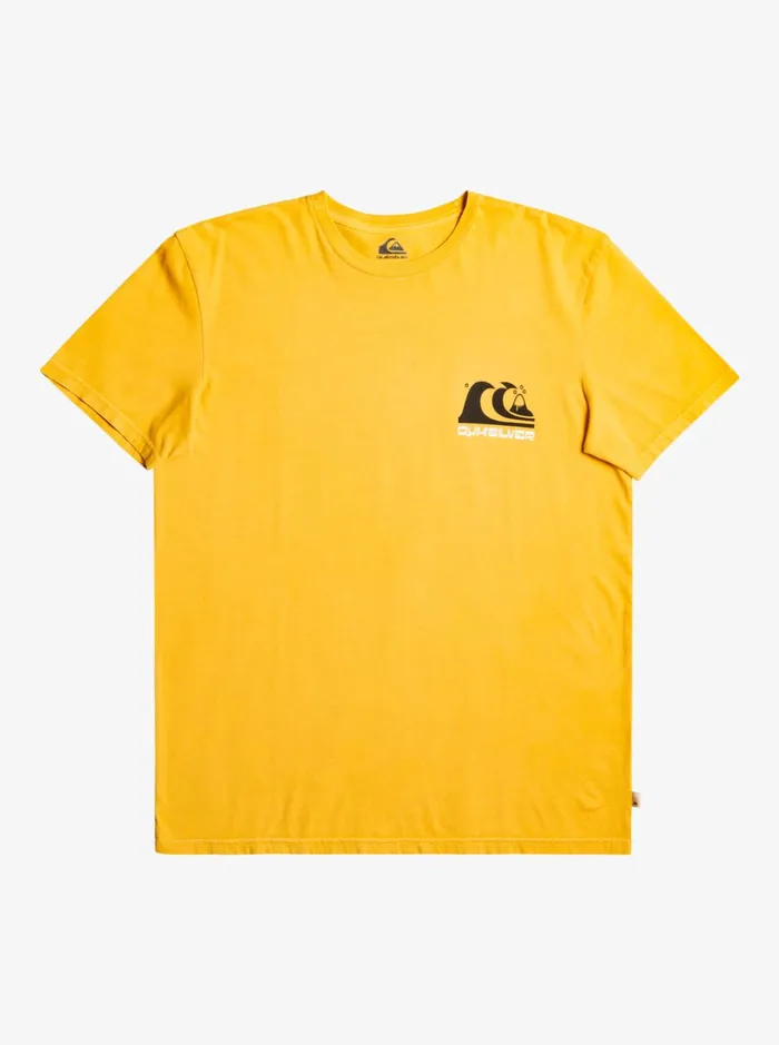 Tees Men Quiksilver Wavy Minds TShirt Golden Rod