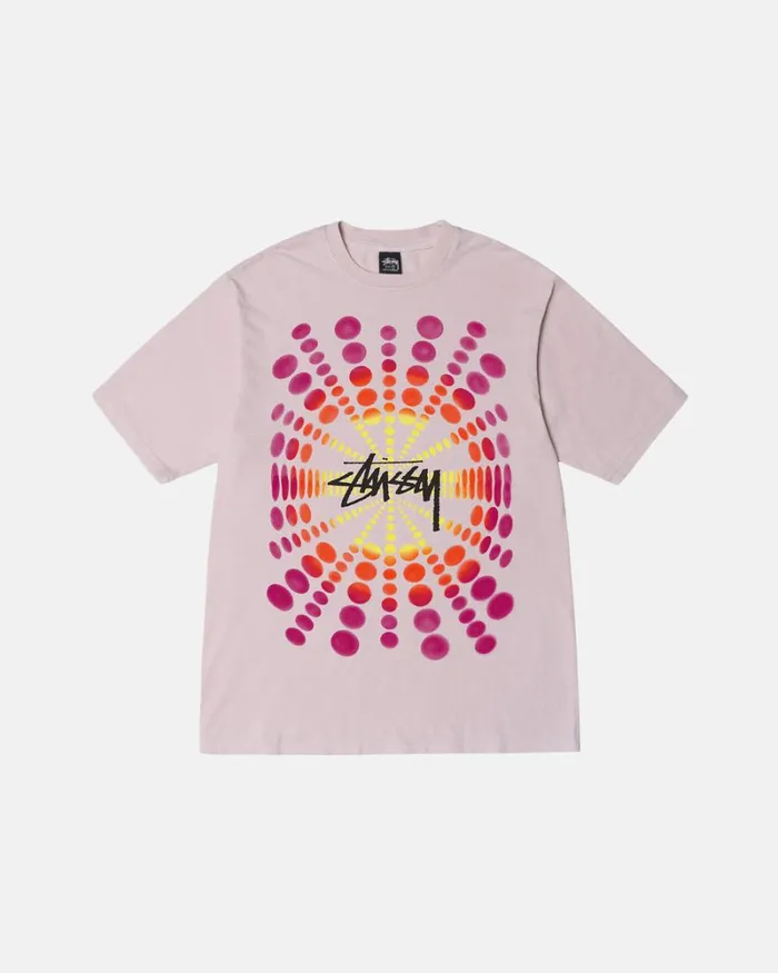 Tees Men Stussy ATTICUS PIGMENT DYED TEE Blush