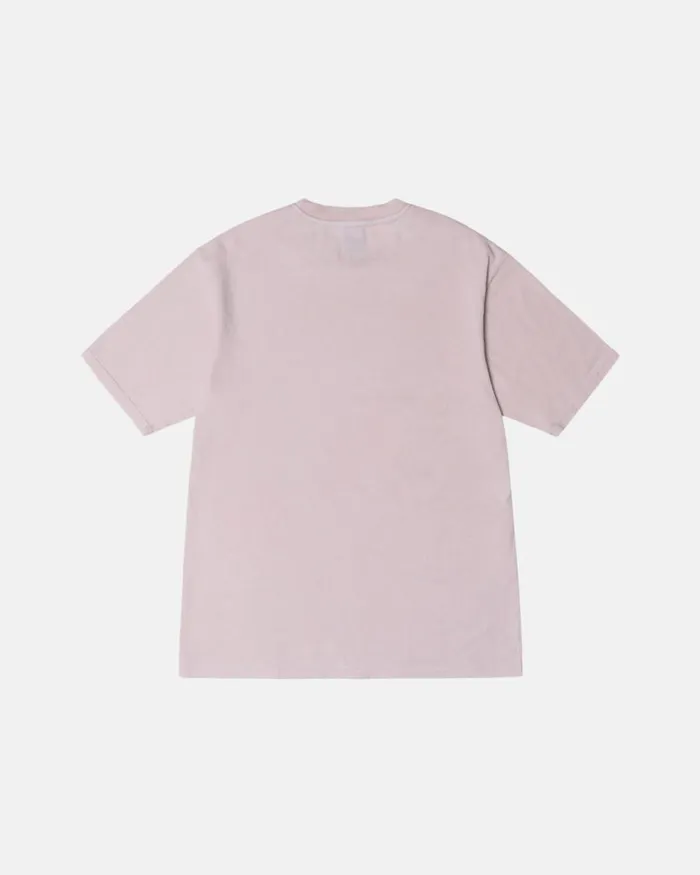 Tees Men Stussy ATTICUS PIGMENT DYED TEE Blush Tees Men Stussy ATTICUS PIGMENT DYED TEE Blush
