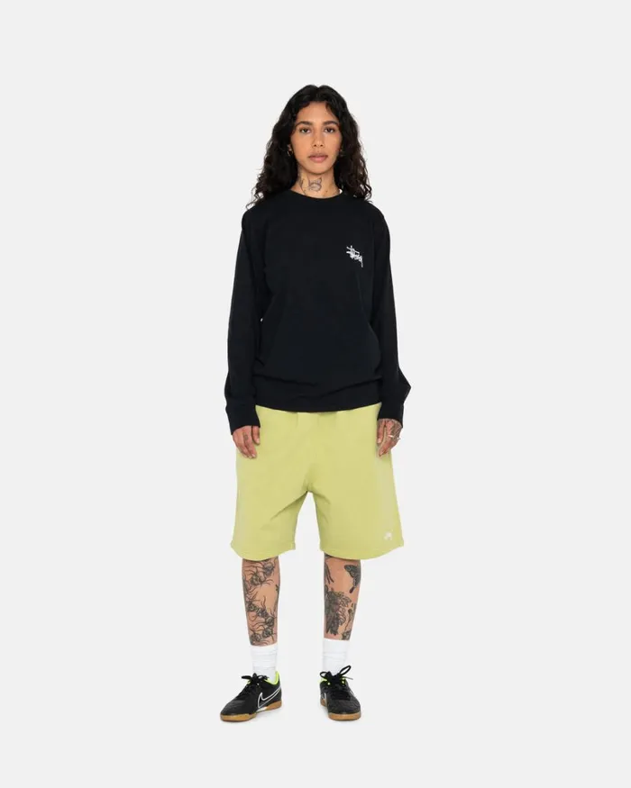Tees Men Stussy BASIC STSSY LS TEE Black Tees Men Stussy BASIC STSSY LS TEE Black